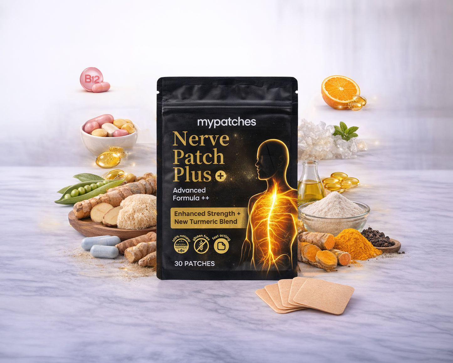 Nerve Patch Plus - Premium Daily Wellness Patch (30 pcs)