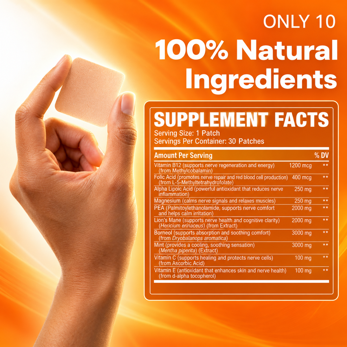 Supplement facts panel